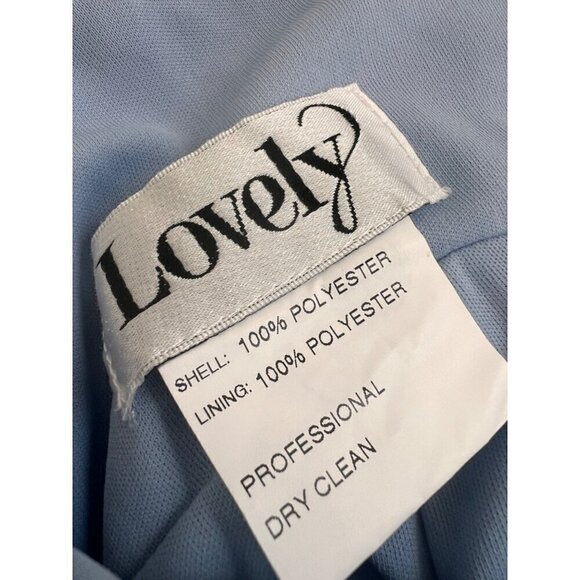 New LOVELY Women's Size 4-R ADJUSTABLE STRAP WRAP BODICE MAXI DRESS IN SKY BLUE - Picture 3 of 11